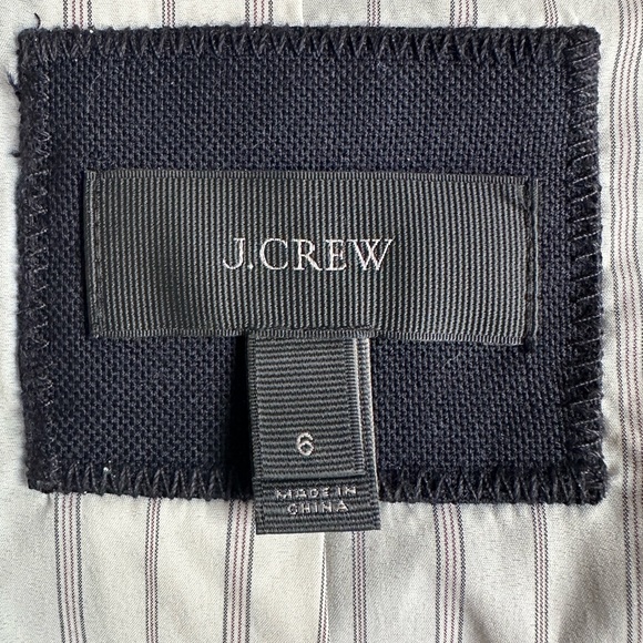 J.Crew Rhodes Women’s Black Wool Blazer Size 6 Classic Two-Button NWOT - Picture 13 of 15